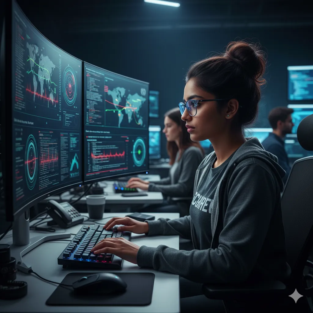 Security Analyst at work